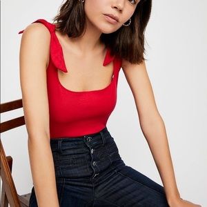 Free People tie bodysuit - XS